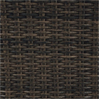 Soha 59 Inch Outdoor Multi Use Dining Table, Resin Wicker with Shelf, Brown - BM315919