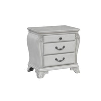 Api 29 Inch Nightstand, 3 Drawers, 2 Drop Handles, Classic Mist Gray - BM316141