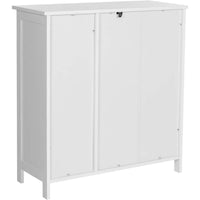 31 Inch Bathroom Linen or Kitchen Cabinet, Open Shelves Storage, White - BM316219