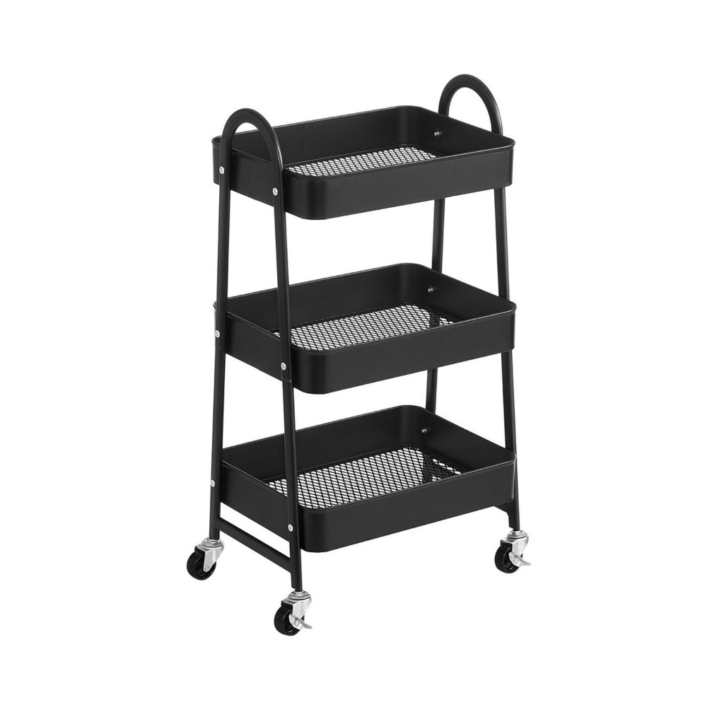 Navi 31 Inch Rolling Cart on Caster Wheels for Home, Office, Storage - BM316255