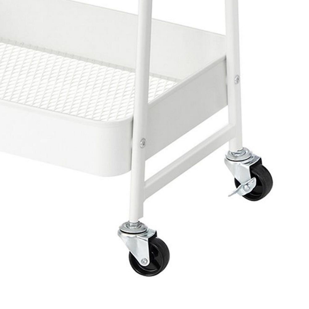 Navi 31 Inch Rolling Cart on Caster Wheels for Home, Office, Storage - BM316256