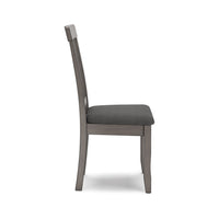 Ora 18 Inch Dining Side Chair, Set of 2, Modern Spindle Backrest, Gray - BM316614