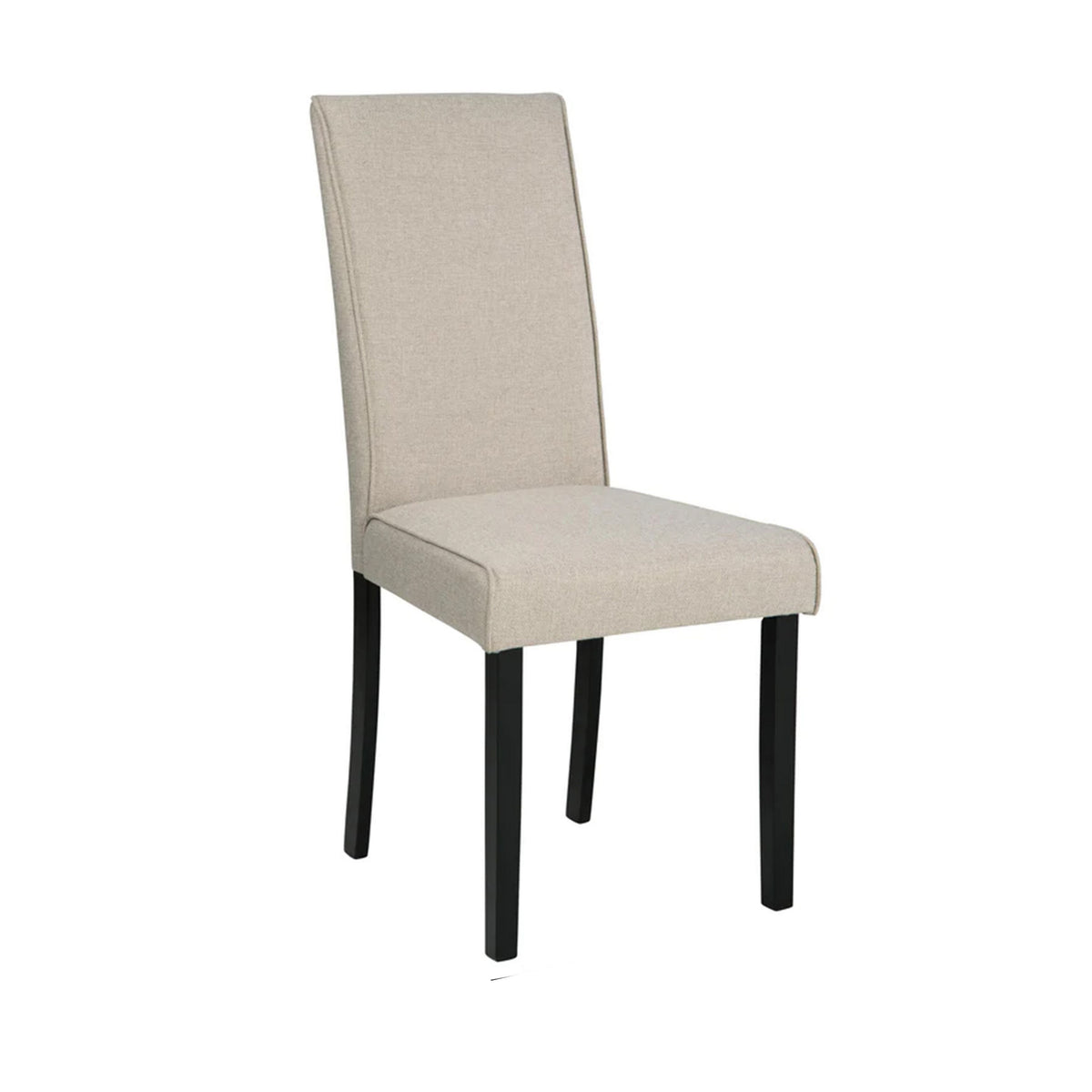 Pim 19 Inch Dining Side Chair, Set of 2, Upholstered, High Backrest, Beige - BM316617