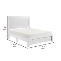 Eby California King Bed, Rustic Farmhouse Style, White Finish Wood Veneer - BM316817