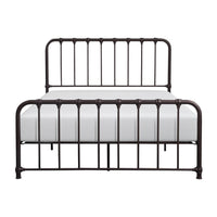 Ethan Full Size Metal Bed, Bronze Spindle Design, Heavy Duty Slat Support - BM316825