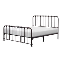 Ethan Full Size Metal Bed, Bronze Spindle Design, Heavy Duty Slat Support - BM316825