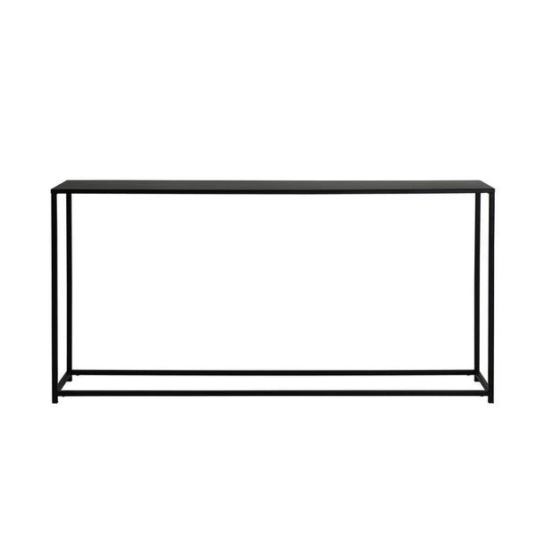 Eme 56 Inch Console Sofa Table, Rectangular Top, Modern Black Metal Frame - BM317076