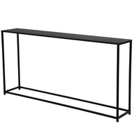 Eme 56 Inch Console Sofa Table, Rectangular Top, Modern Black Metal Frame - BM317076