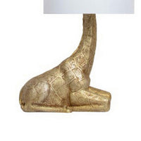 25 Inch Table Lamp, Jungle African Giraffe Statuette Gold Metal Base - BM317471