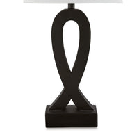 29 Inch Table Lamp Set of 2, Black Sculptural Solid Base, Empire Hardback - BM317498