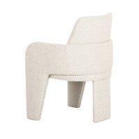 24 Inch Dining Chair, Windsor Back, 3 Panel Legs, Soft Beige Linen Fabric - BM317543