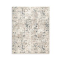 Toer 8 x 10 Large Area Rug, Abstract Impression Art, Machine Woven, Gray  - BM318246