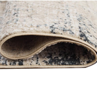 Toer 8 x 10 Large Area Rug, Abstract Impression Art, Machine Woven, Gray  - BM318246