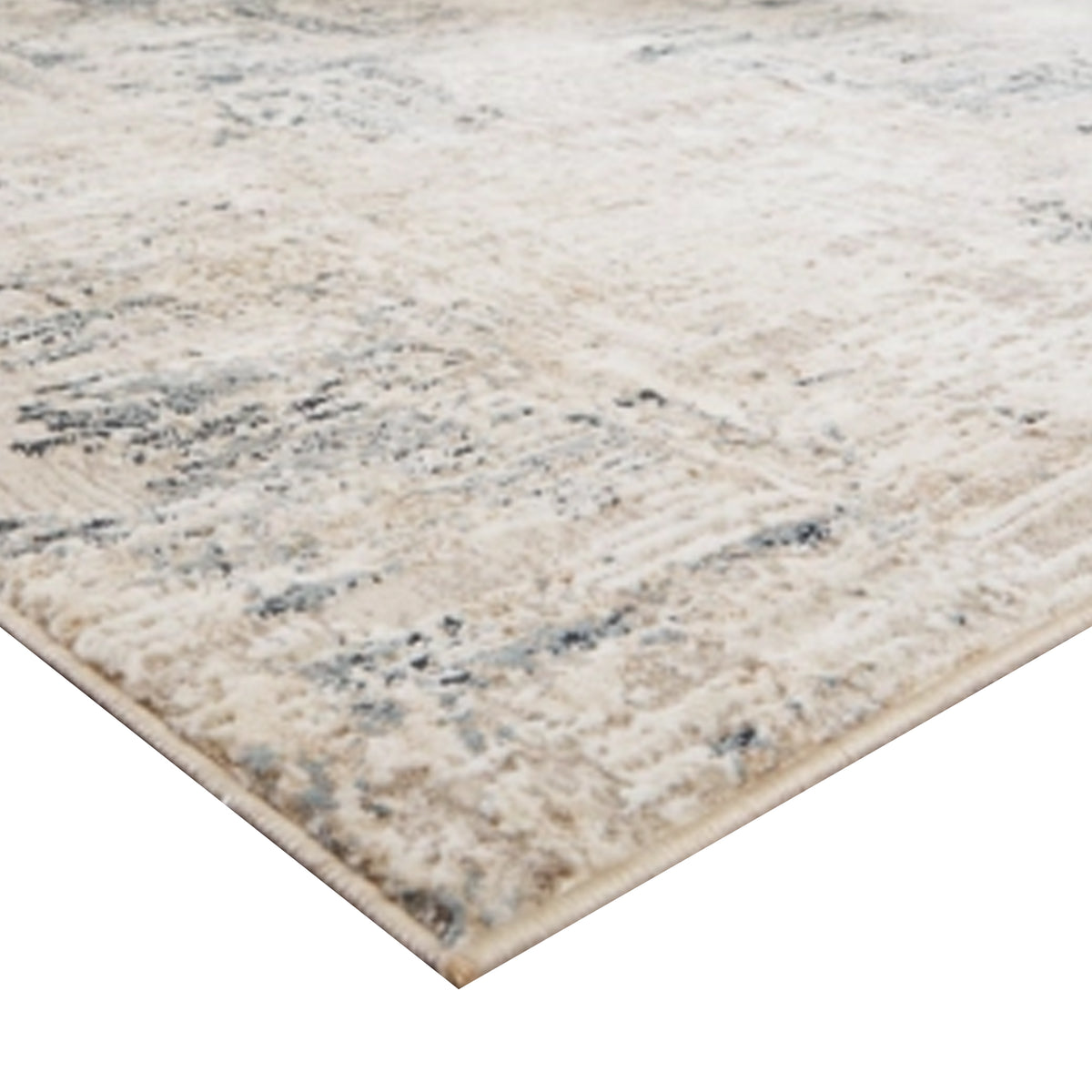 Toer 8 x 10 Large Area Rug, Abstract Impression Art, Machine Woven, Gray  - BM318246