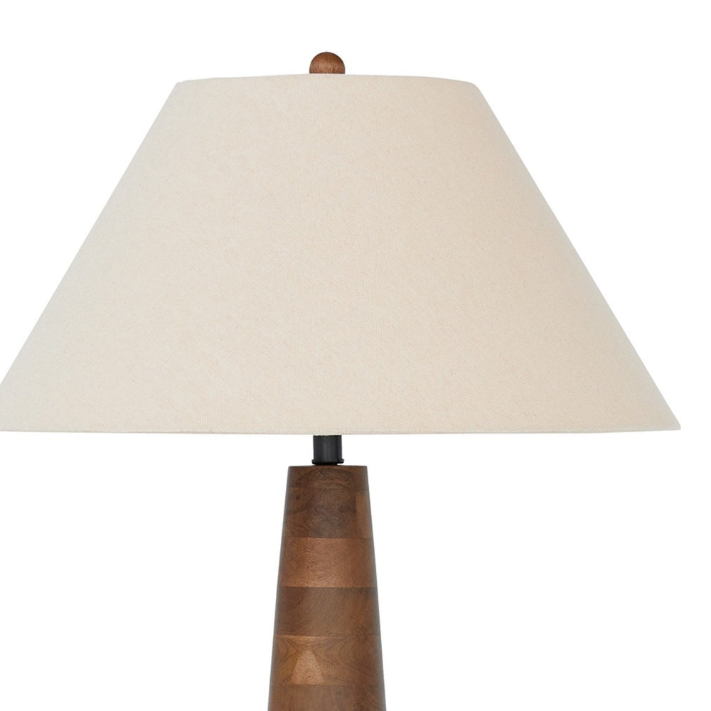 Benzara Seya 58 Inch Floor Lamp, Empire Fabric Shade Benzara Seya 58 Inch Floor Lamp, Empire Fabric Shade