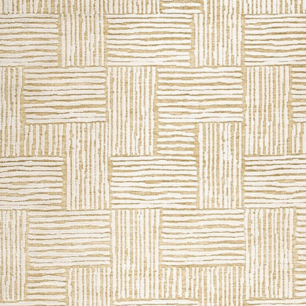 Aden 8 x 10 Large Area Rug, Handwoven Basket Weave Design, Beige Polyester - BM318276