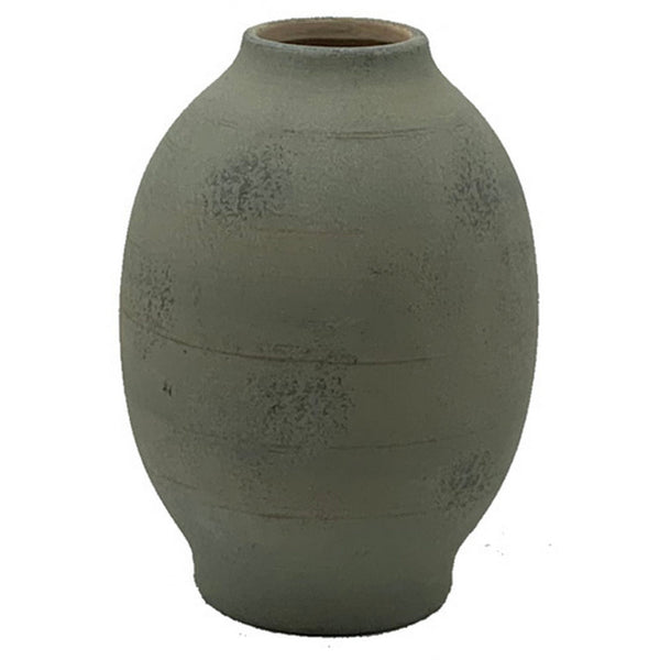 Col Home Decor Flower Vase, Traditional Urn Shape, Dark Green Ceramic - BM318282