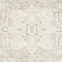 Wei 8 x 10 Large Area Rug, Persian Inspired Medallion Motif, Ivory Beige - BM318288