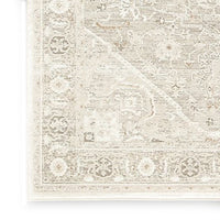 Wei 8 x 10 Large Area Rug, Persian Inspired Medallion Motif, Ivory Beige - BM318288