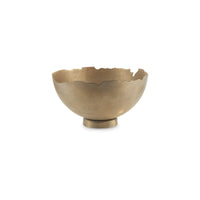 Mer Tabletop Decorative Bowl, Free Flow Edge with Pedestal Base, Gold - BM318294