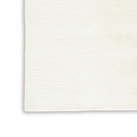 Stebin 5 x 7 Area Rug, Shag Style, Ivory White Polyester, Washable, Cotton - BM318325