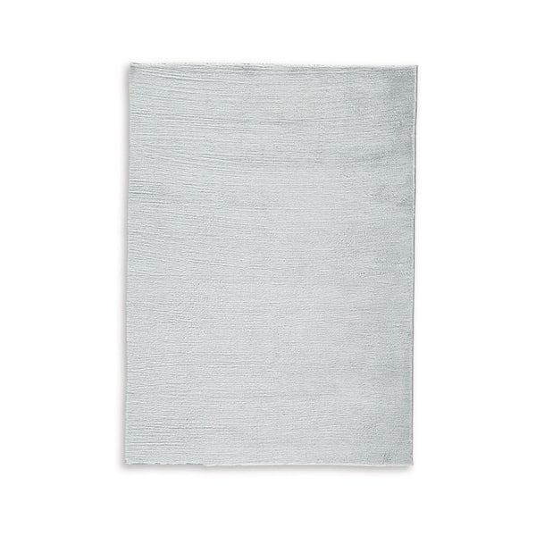 Stebin 8 x 10 Area Rug, Shag Style, 15mm Pile Gray Polyester, Washable - BM318326