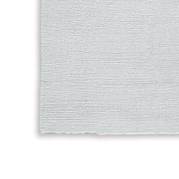 Stebin 5 x 7 Area Rug, Shag Style, 15mm Pile Gray Polyester, Washable - BM318327