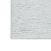 Stebin 5 x 7 Area Rug, Shag Style, 15mm Pile Gray Polyester, Washable - BM318327