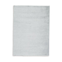 Stebin 5 x 7 Area Rug, Shag Style, 15mm Pile Gray Polyester, Washable - BM318327