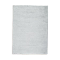 Stebin 5 x 7 Area Rug, Shag Style, 15mm Pile Gray Polyester, Washable - BM318327