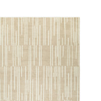 Stebin 8 x 10 Area Rug, Shag Style, 15mm Pile Cream Polyester, Washable - BM318328