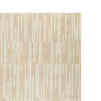 Stebin 5 x 7 Area Rug, Shag Style, 15mm Pile Cream Polyester, Washable - BM318329