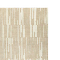 Stebin 5 x 7 Area Rug, Shag Style, 15mm Pile Cream Polyester, Washable - BM318329