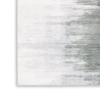 Mili 8 x 10 Area Rug, Abstract Pattern Washable Gray White Polyester - BM318332