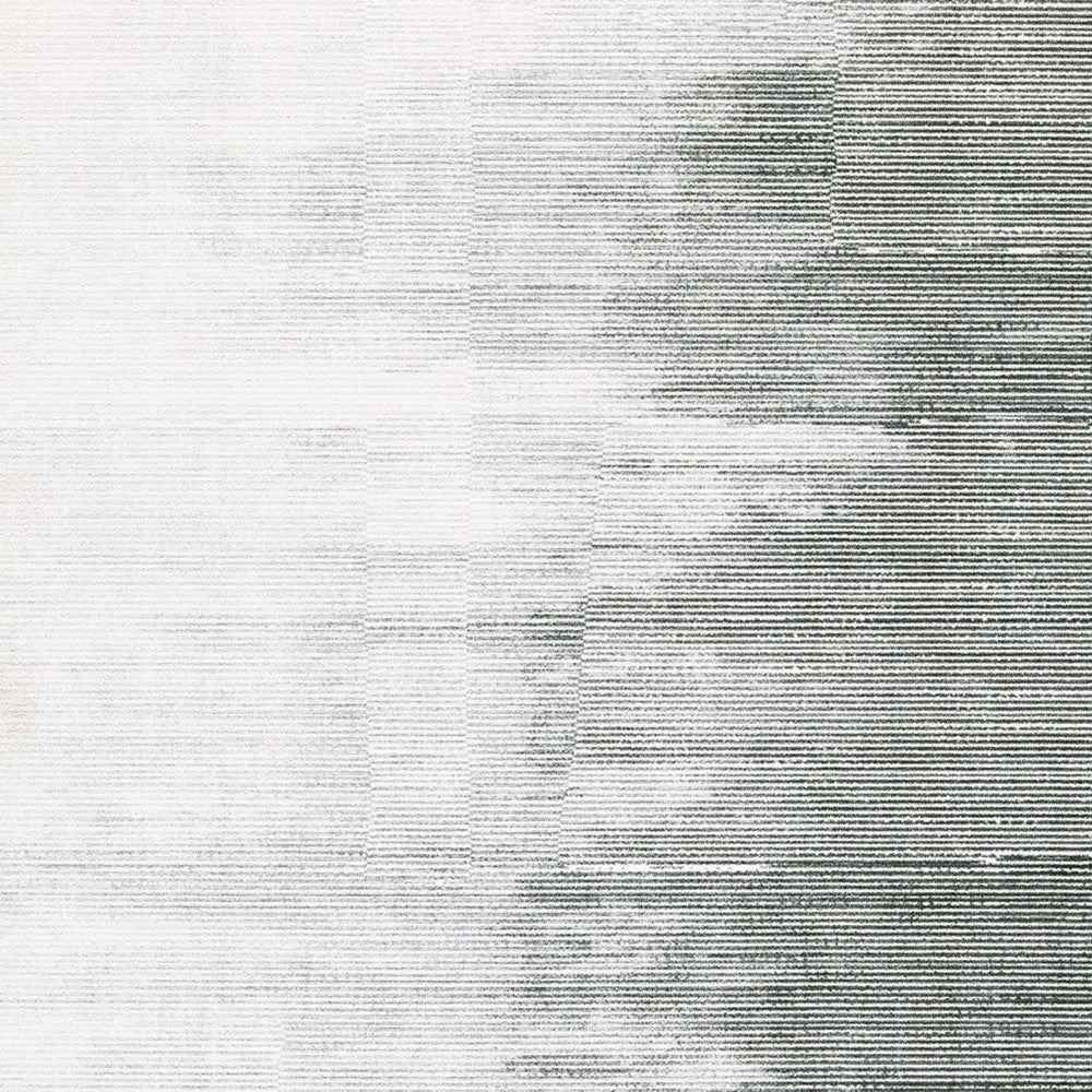 Mili 5 x 7 Area Rug, Abstract Pattern Washable Gray White Polyester - BM318333