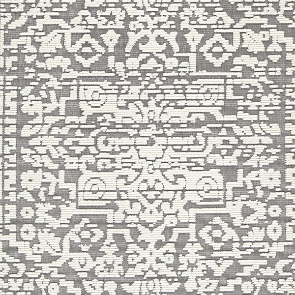 Fabiola 5 x 7 Area Rug, Washable Polyester Distressed Gray Ivory - BM318335