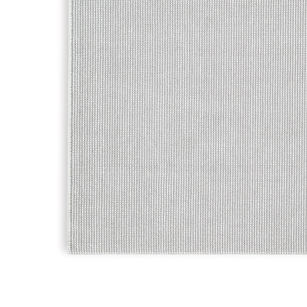 Isha 8 x 10 Area Rug, Stripe Design in Ivory Hues, Polyester, Jute Backing - BM318343