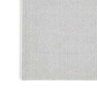 Isha 8 x 10 Area Rug, Stripe Design in Ivory Hues, Polyester, Jute Backing - BM318343