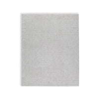 Isha 5 x 7 Area Rug, Stripe Design in Ivory Hues, Polyester, Jute Backing - BM318344