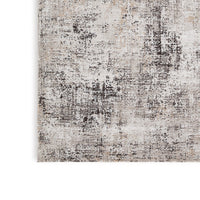 Elanor 5 x 7 Area Rug, Modern Abstract Design, Gray Polyester, Jute Backing - BM318345