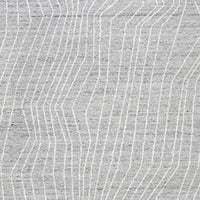 Veer 8 x 10 Area Rug, Linear Abstract Pattern, Polyester, Wool, Gray, Ivory - BM318364