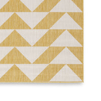 Hamley 8 x 10 Area Rug, Indoor Outdoor, Geometric Prints, Yellow, White - BM318371