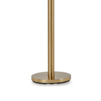 Sein 62 Inch Floor Lamp, Double Pull Chain Switch, Glass Dome Shade, Brass - BM318380