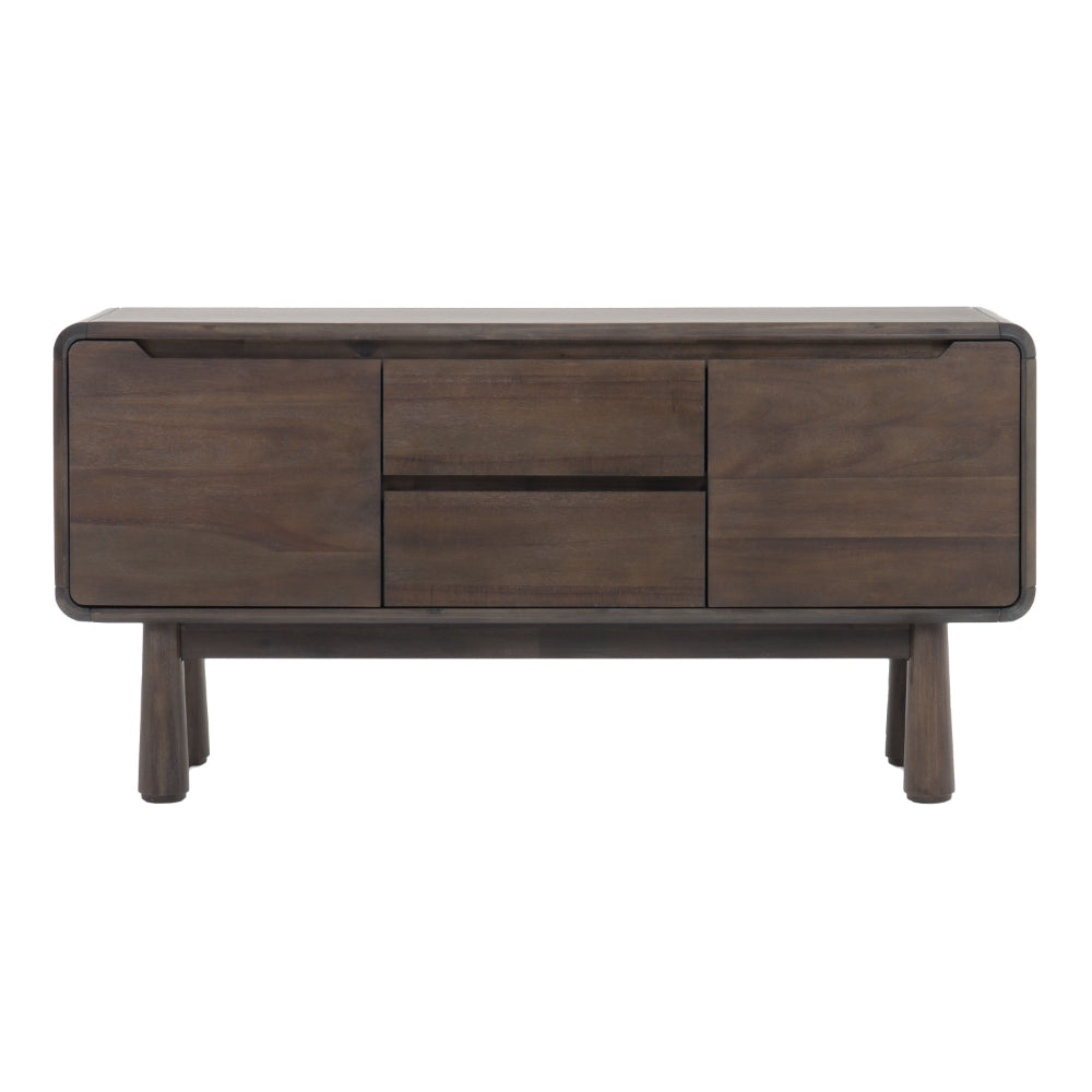 Cid Seby 50 Inch Sideboard Server Buffet Cabinet, Espresso Brown Wood - BM318415