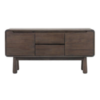 Cid Seby 50 Inch Sideboard Server Buffet Cabinet, Espresso Brown Wood - BM318415