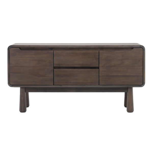 Cid Seby 50 Inch Sideboard Server Buffet Cabinet, Espresso Brown Wood - BM318415