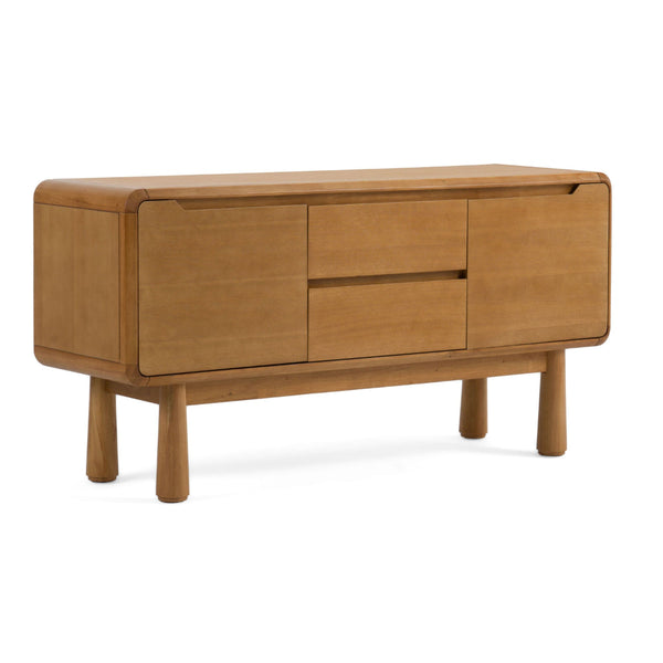 Cid Seby 50 Inch Sideboard Server Buffet Cabinet, Natural Brown Wood - BM318416