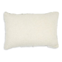 Lumbar Pillow Set of 4, 14 x 22 Inch, Polyester, Handwoven Beige Cotton - BM318547