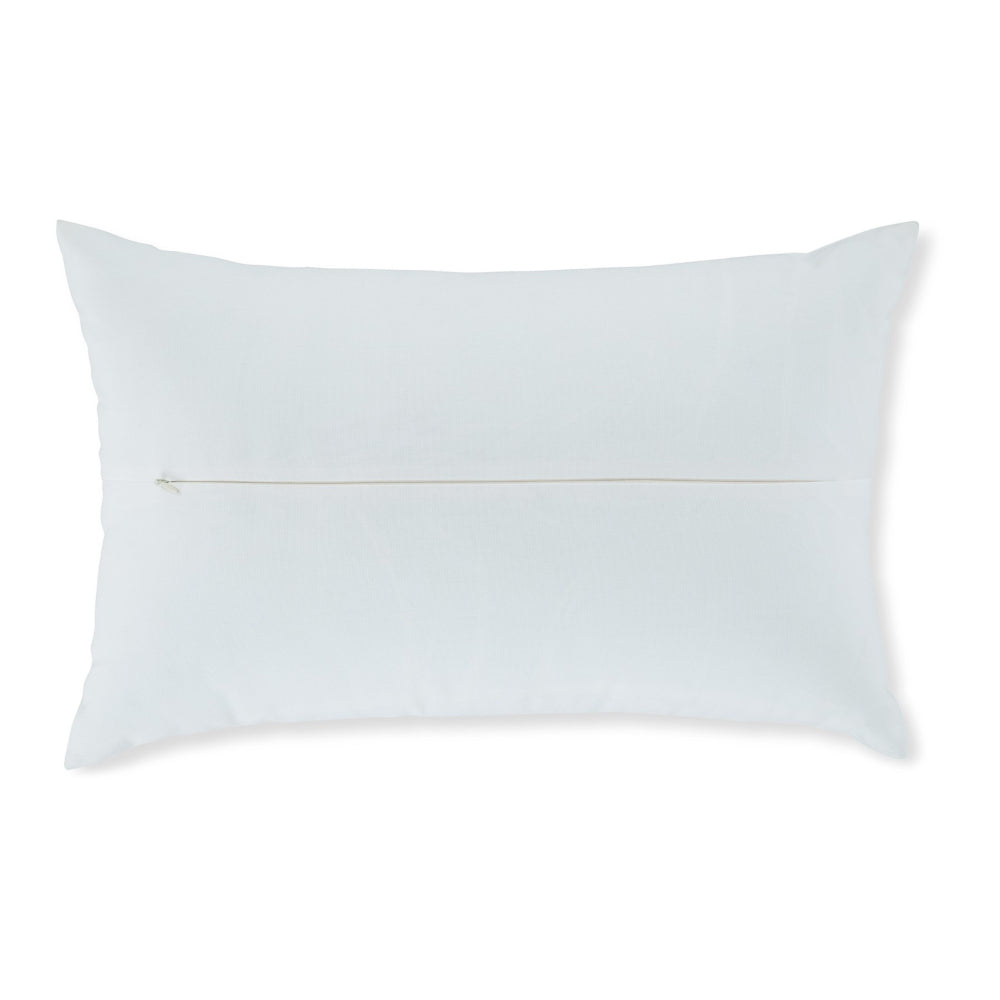 14 x 22 Lumbar Pillow Set of 4, Indoor Outdoor, Stay Text, White, Black - BM318549