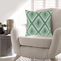 Valey 16 Inch Accent Pillow Set of 4, Indoor Outdoor, Diamond Green White - BM318578